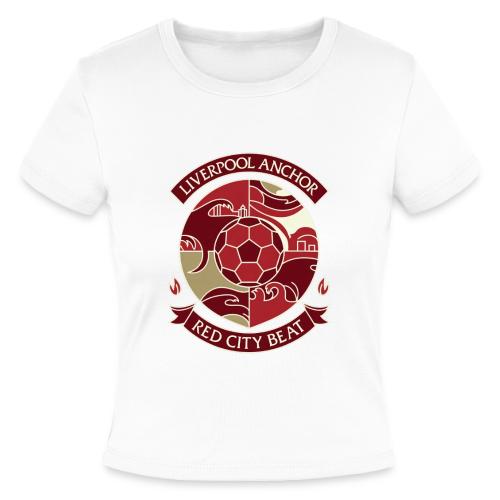 Liverpool Anchor T Shirt, Soccer City Pride Gift - Slim Fit Rib Women's T-Shirt