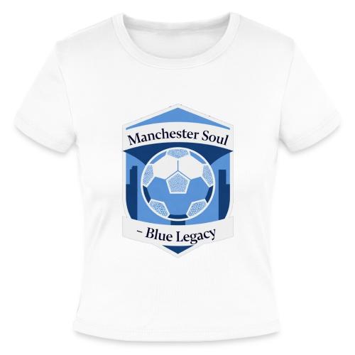 Manchester Soul Soccer City Emblem T Shirt, Gift - Slim Fit Rib Women's T-Shirt