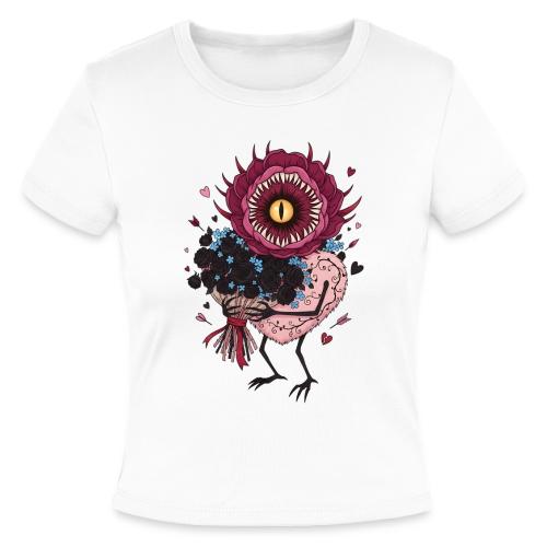 Gothic Valentine Eldritch Bloom – Dark Rom - Slim Fit Rib Women's T-Shirt