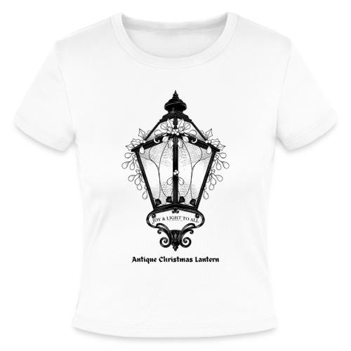 Antique Christmas Lantern T-Shirt - Slim Fit Rib Women's T-Shirt