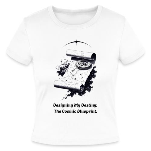 Cosmic Blueprint T-Shirt - Slim Fit Rib Women's T-Shirt