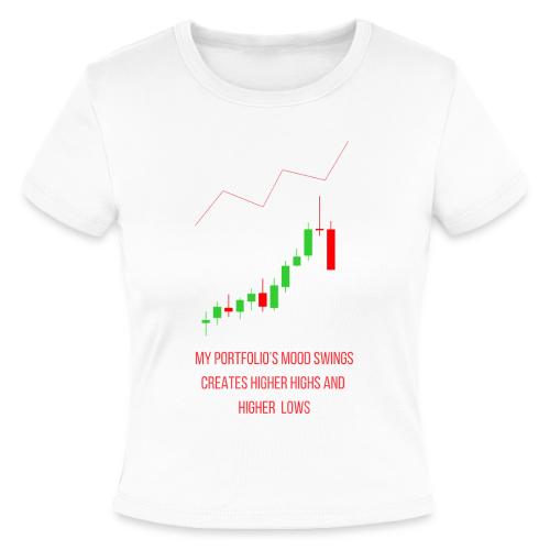 Technical Analysis Trading T-Shirt| Sarcastic - Slim Fit Rib Women's T-Shirt