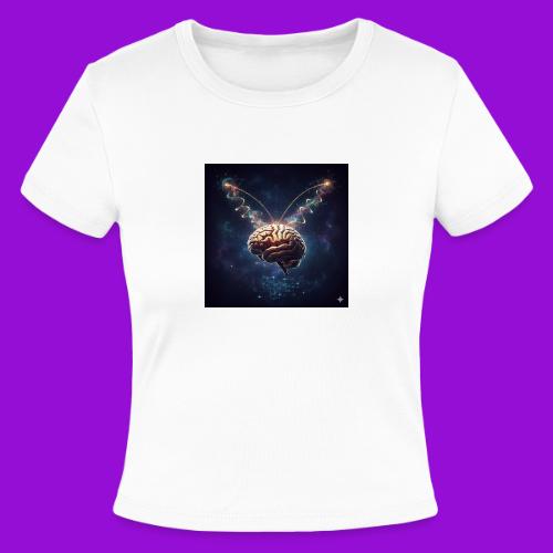 BrainTeas - Slim Fit Rib Women's T-Shirt