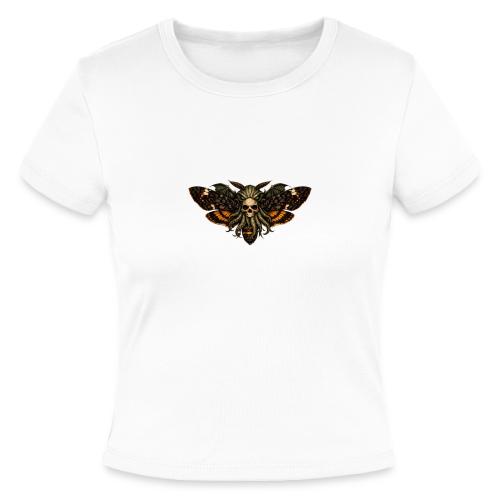 Cthulhu Moth Skull - Slim Fit Rib Women's T-Shirt