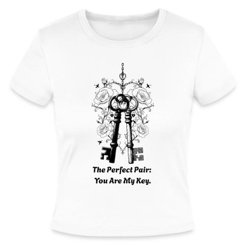 Valentine love keys - Slim Fit Rib Women's T-Shirt