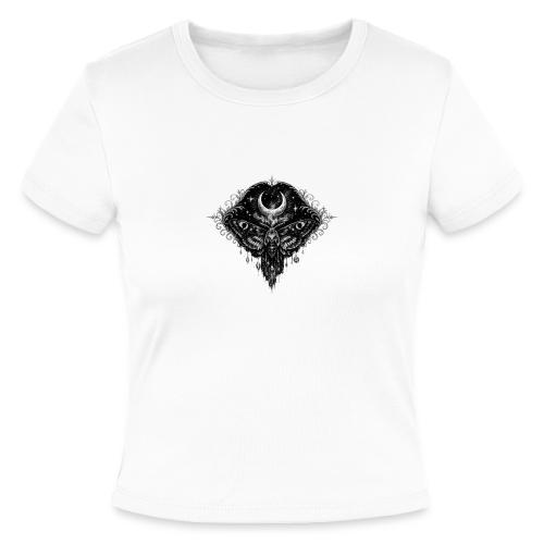 Crescent Moth - Slim Fit Rib Women's T-Shirt