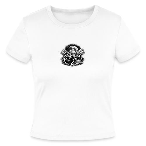 Stay Wild Moon Child - Slim Fit Rib Women's T-Shirt