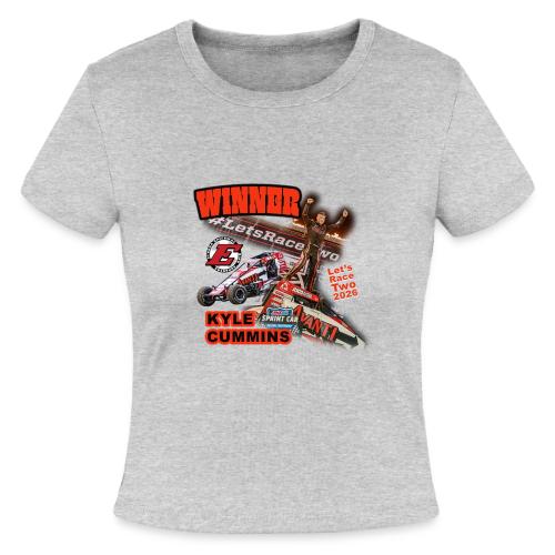Kyle Cummins #LetsRaceTwo Winner - Slim Fit Rib Women's T-Shirt