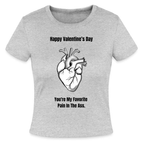 I'm Glad I Swiped Right T-Shirt | Funny Valentine - Slim Fit Rib Women's T-Shirt