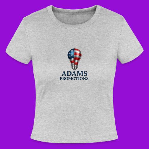 Adams promotions American flag metallic light bulb - Slim Fit Rib Women's T-Shirt