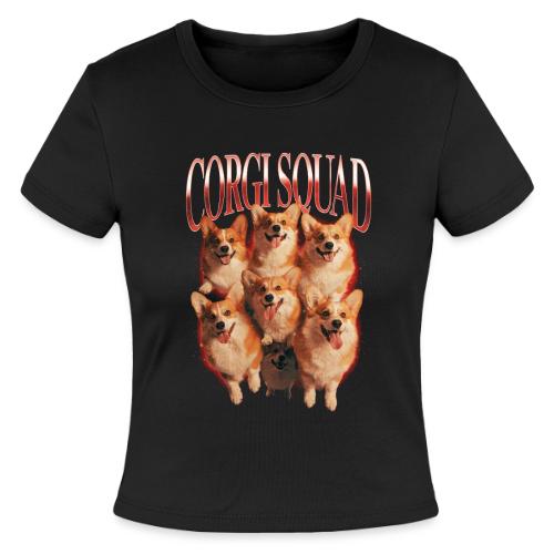 Corgi Squad Funny Dog Lover Vintage Shirt - Slim Fit Rib Women's T-Shirt
