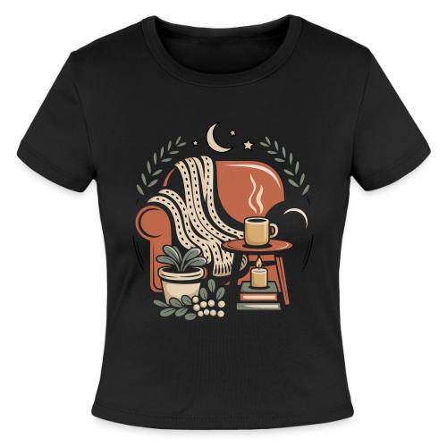 Moonlit Cozy Night Recliner - Slim Fit Rib Women's T-Shirt