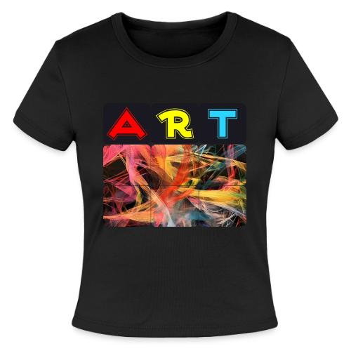 Chaotic Threads of Art - Slim Fit Rib Women's T-Shirt