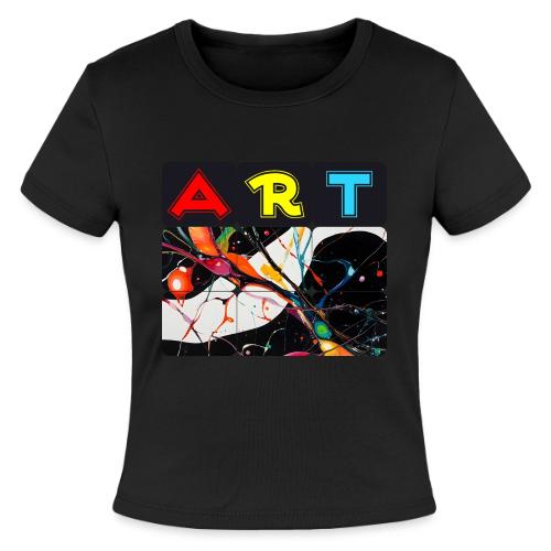Art in Motion: Color Unleashed - Slim Fit Rib Women's T-Shirt