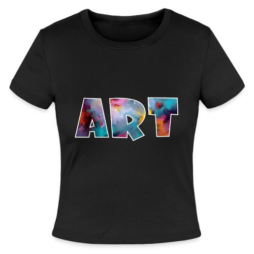 Art in Color - Slim Fit Rib Women's T-Shirt