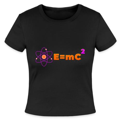 E = mc² - Slim Fit Rib Women's T-Shirt