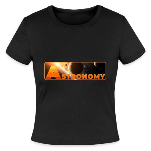 Astronomy - Slim Fit Rib Women's T-Shirt