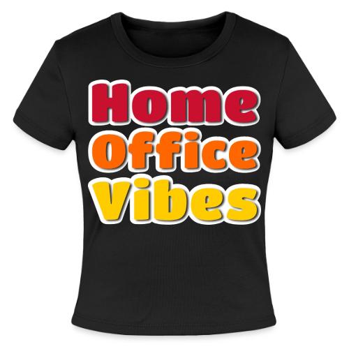 Home Office Vibes Remote Work Design - Slim Fit Rib Women's T-Shirt