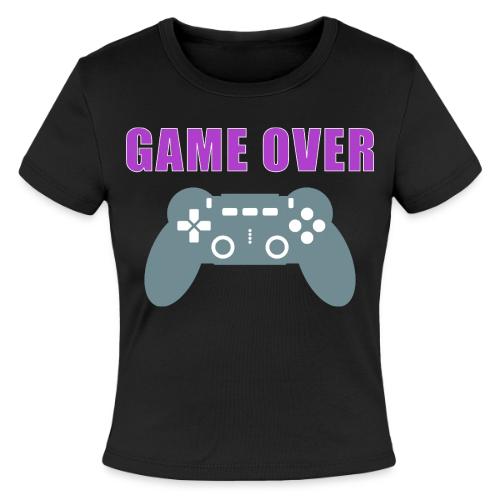 Game Over Gamer Controller Design - Slim Fit Rib Women's T-Shirt