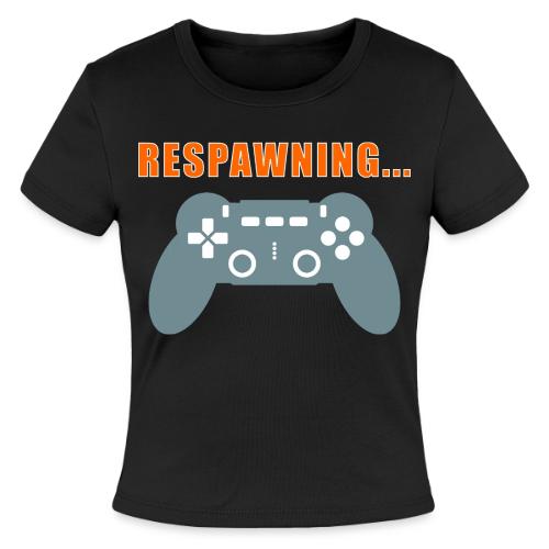 Respawning Gamer Controller Design - Slim Fit Rib Women's T-Shirt