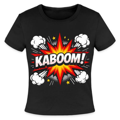 Kaboom Comic Explosion - Slim Fit Rib Women's T-Shirt