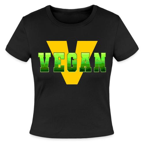 Vegan Energy V - Slim Fit Rib Women's T-Shirt