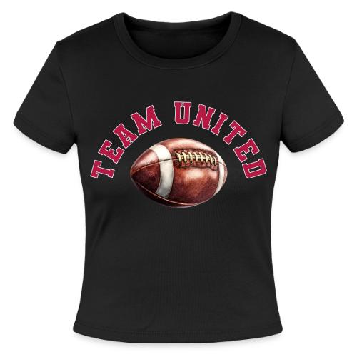Team United American Football Design - Slim Fit Rib Women's T-Shirt