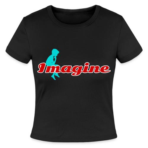 Imagine – Inspire Creativity & Dreams - Slim Fit Rib Women's T-Shirt