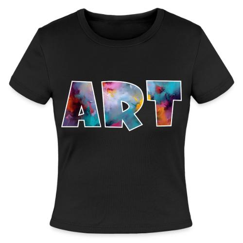 Art in Color - Slim Fit Rib Women's T-Shirt