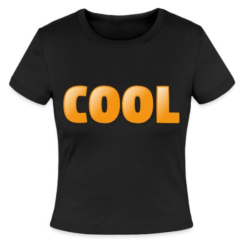 Cool 3D Word Design – Bold Chill Style - Slim Fit Rib Women's T-Shirt