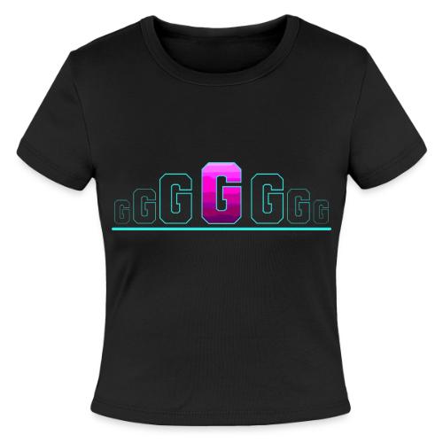 Letter G – Capital Varsity Alphabet Monogram - Slim Fit Rib Women's T-Shirt