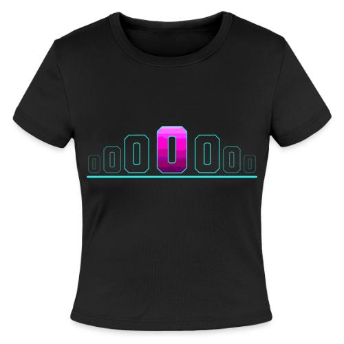 Letter O – Capital Varsity Alphabet Monogram - Slim Fit Rib Women's T-Shirt