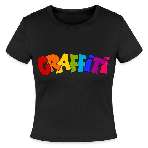 Graffiti - Slim Fit Rib Women's T-Shirt