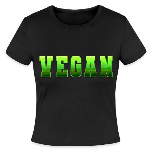 Green Wave Vegan - Slim Fit Rib Women's T-Shirt