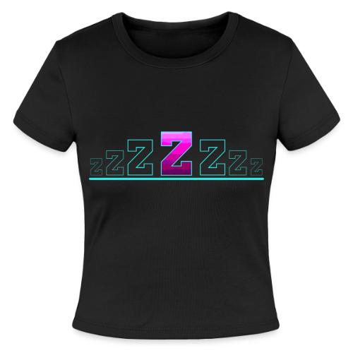 Letter Z – Capital Varsity Alphabet Monogram - Slim Fit Rib Women's T-Shirt