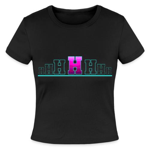 Letter H – Capital Varsity Alphabet Monogram - Slim Fit Rib Women's T-Shirt