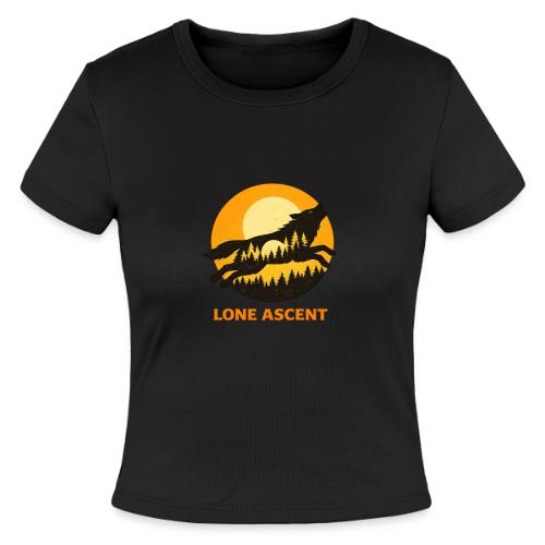 Lone Ascent Wolf - Slim Fit Rib Women's T-Shirt