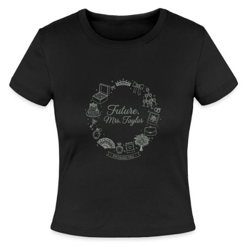 Future Mrs Minimalist Bridal Line Art - Slim Fit Rib Women's T-Shirt