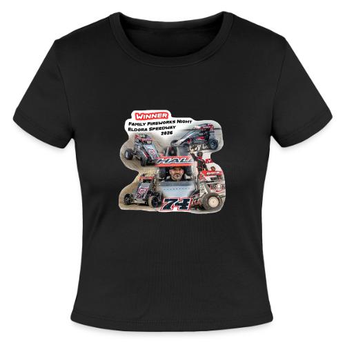 Luke Hall - Eldora Speedway FFN#1 Design 1 - Slim Fit Rib Women's T-Shirt
