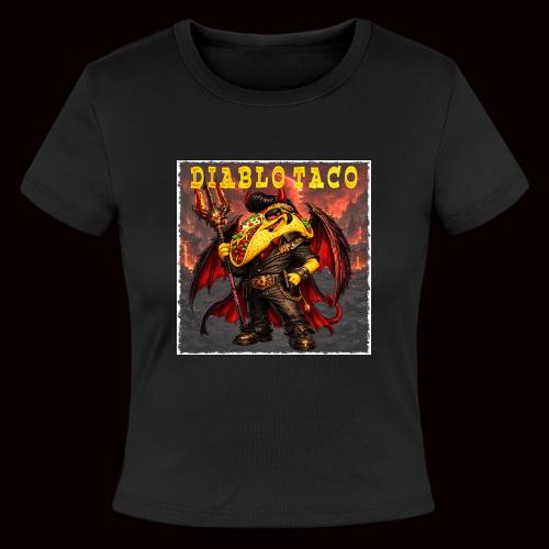 The Diablo Taco Spicy Demon Character - Slim Fit Rib Women's T-Shirt