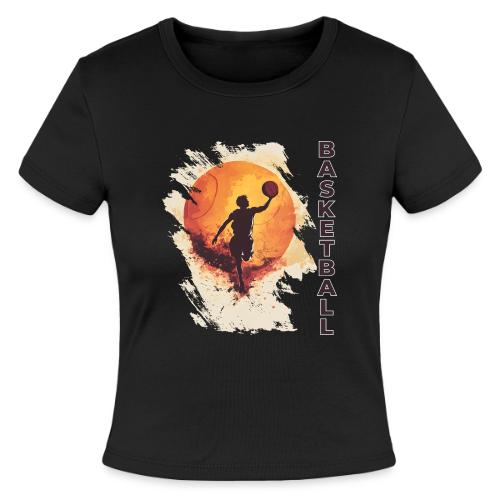 Basketball Stride - Slim Fit Rib Women's T-Shirt