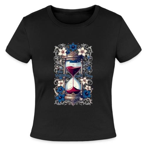Our Moments Defy Time Hourglass Gifts T-Shirt - Slim Fit Rib Women's T-Shirt