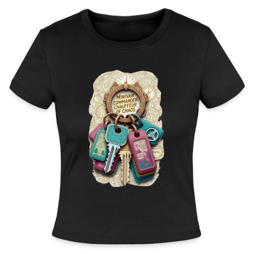 Minivan Commander T Shirt, Chauffeur of Chaos Mug - Slim Fit Rib Women's T-Shirt