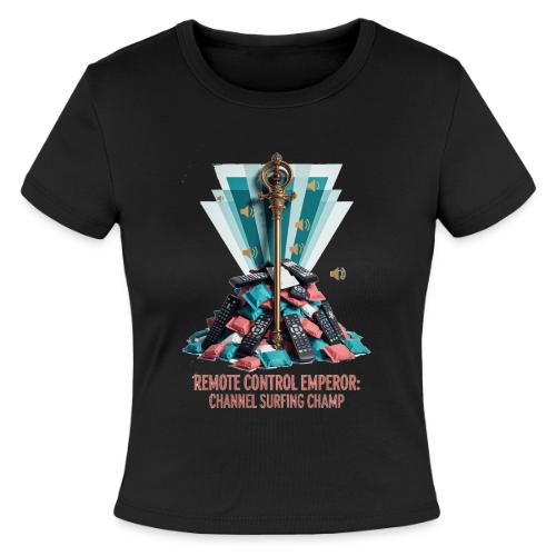 Remote Control Emperor T Shirt - Slim Fit Rib Women's T-Shirt