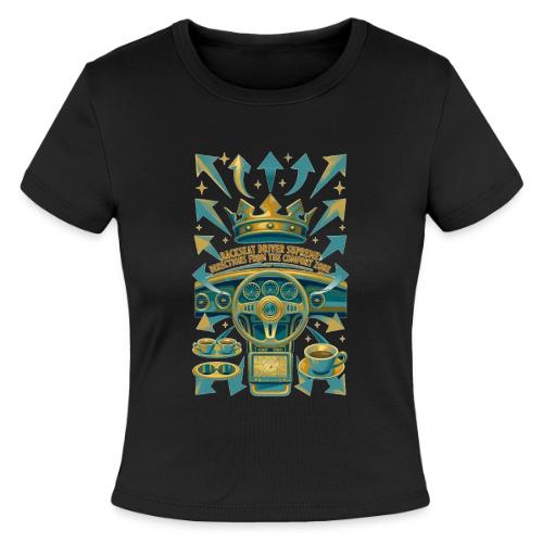 Backseat Driver T Shirt, Funny Dad Gift - Slim Fit Rib Women's T-Shirt