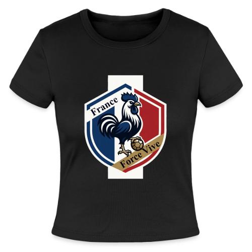 France Rooster T-Shirt, Bleu-Blanc-Rouge gift - Slim Fit Rib Women's T-Shirt