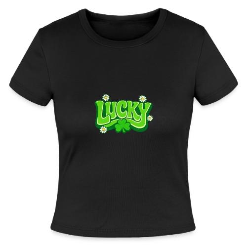 Lucky 70s Retro T-Shirt - Slim Fit Rib Women's T-Shirt