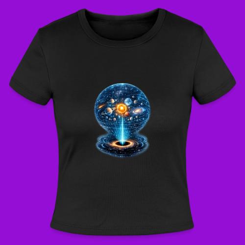 Holographic Universe - Slim Fit Rib Women's T-Shirt