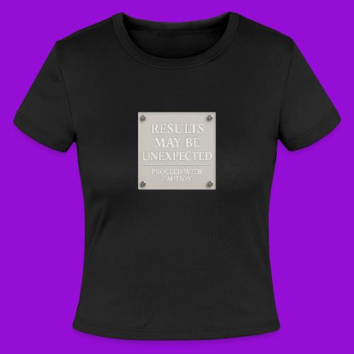 Results - White - Slim Fit Rib Women's T-Shirt