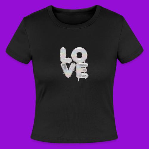 Love - Slim Fit Rib Women's T-Shirt